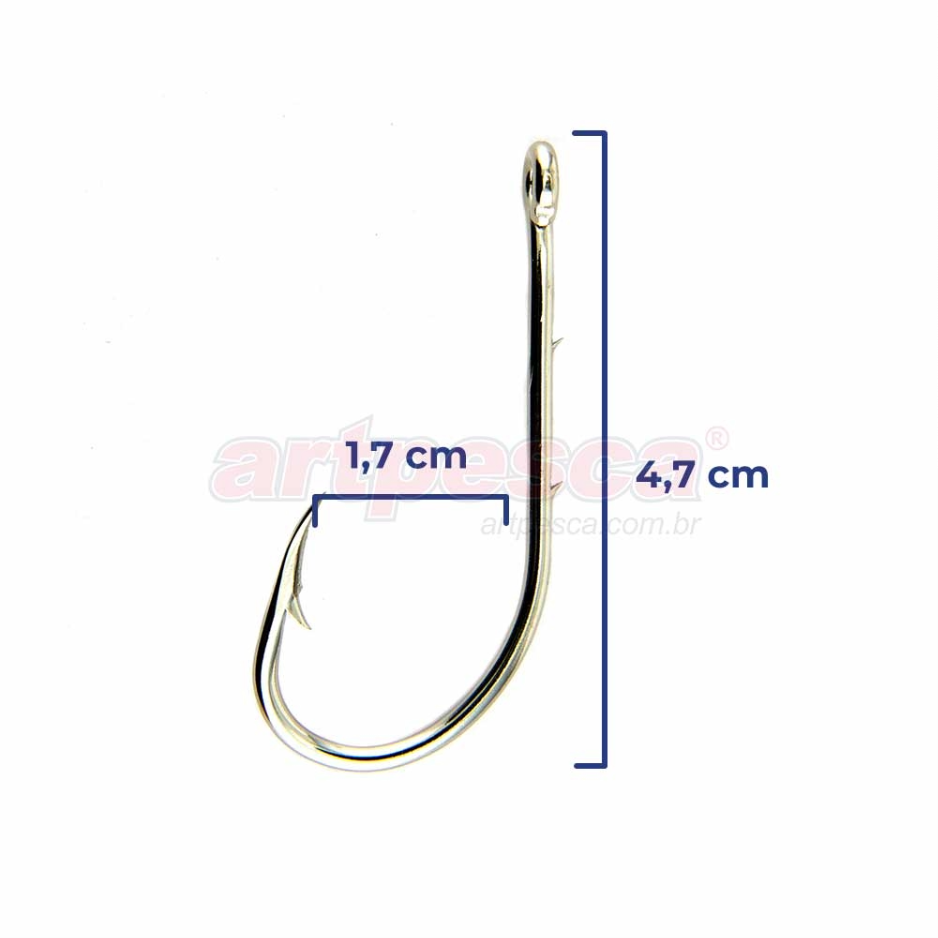 ANZOL 4330 NICKEL N. 5/0 CX C/ 100 UN